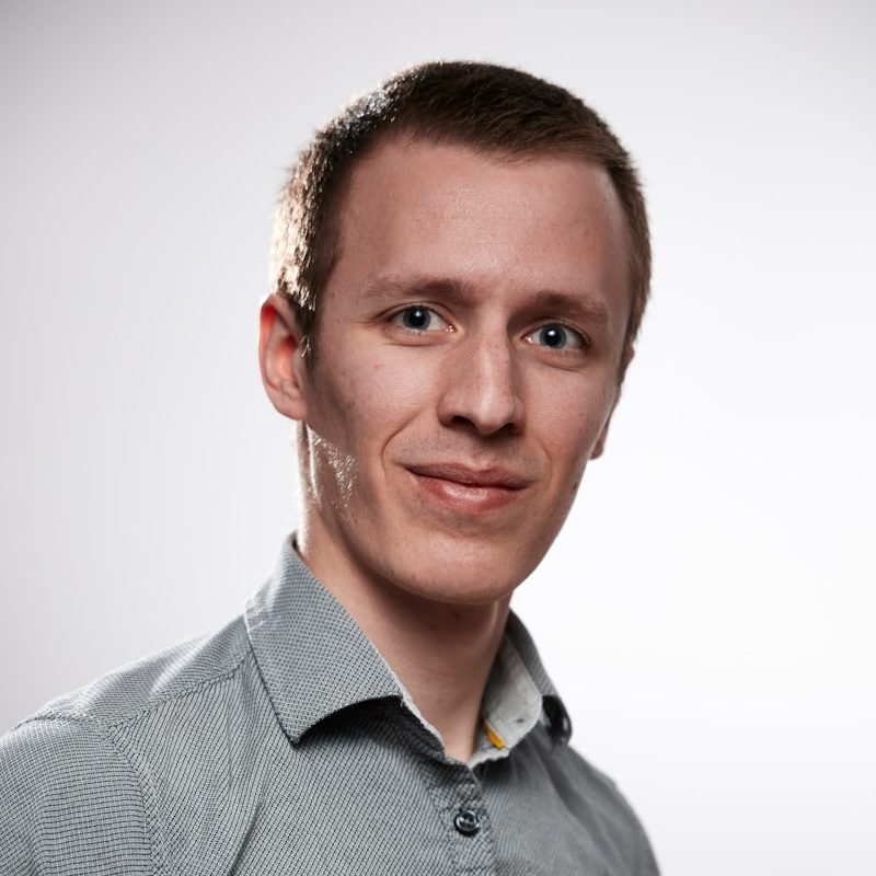 man in gray button up shirt